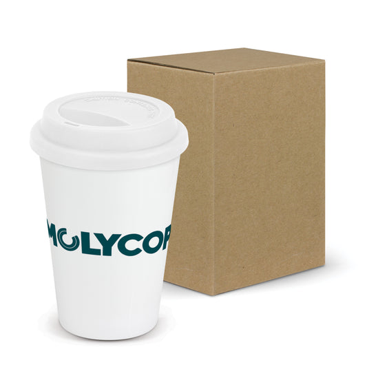 115061 - Aztec Double Wall Coffee Cup - Full Colour Sale