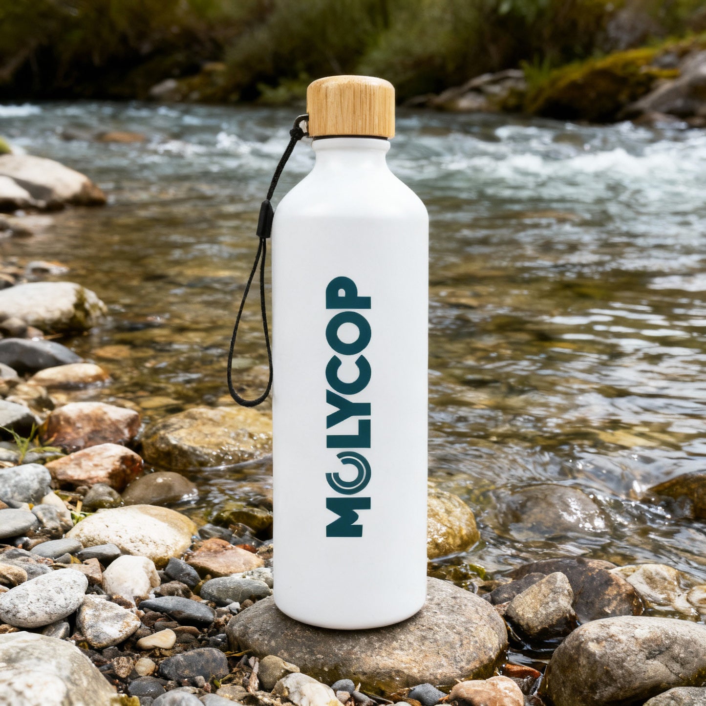 Gelato Aluminium Bottle with Bamboo Lid LL6997